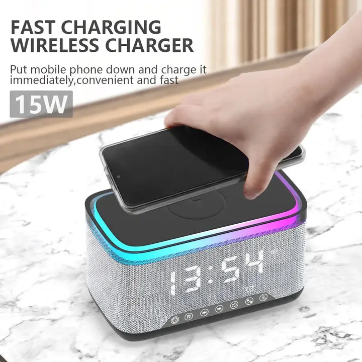 جديد لاسلكي سريع الشحن مع سماعات بلوتوث . New Wireless Fast Charging with Bluetooth Earphones