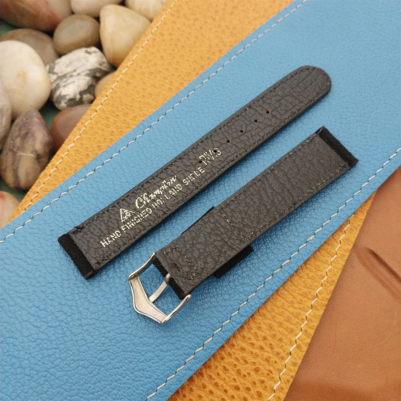 17mm JB Champion USA Old-Stock Suede Strap Unused 1950s Vintage Watch Band