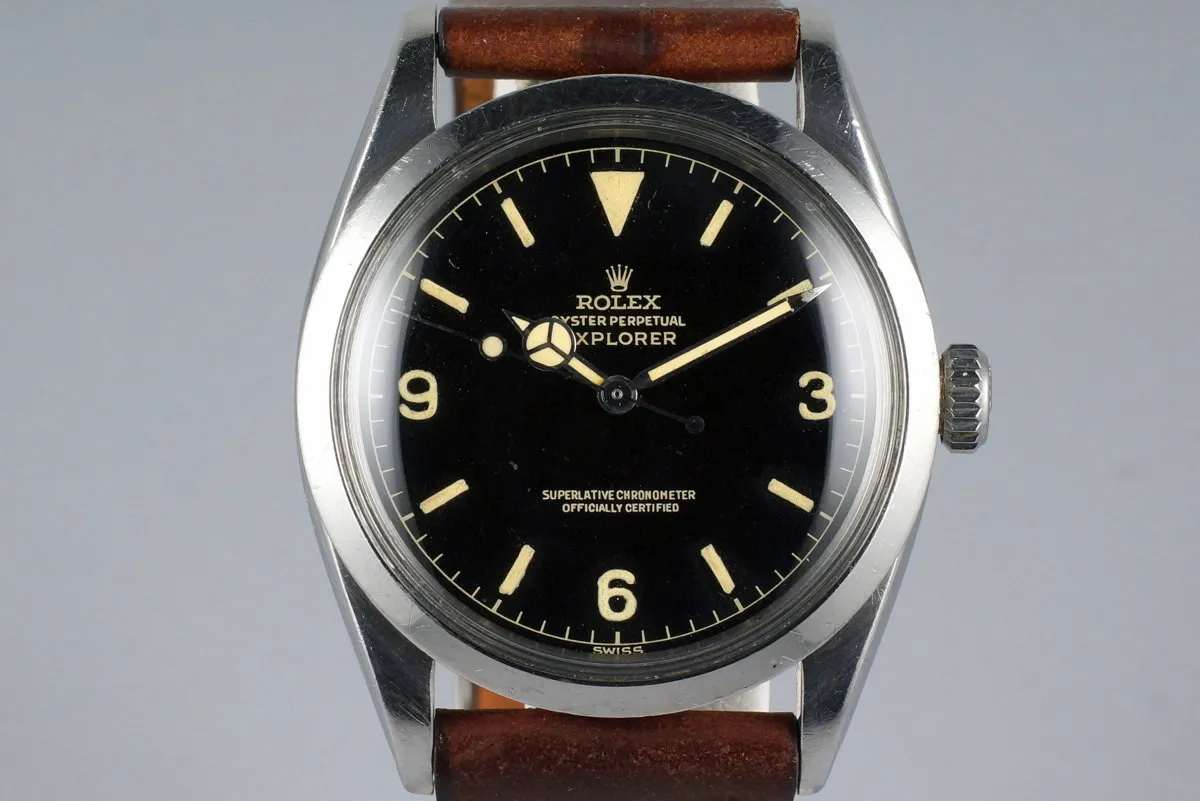 1960 Rolex Explorer 1 1016 Gilt Chapter Ring Dial with Box and Papers