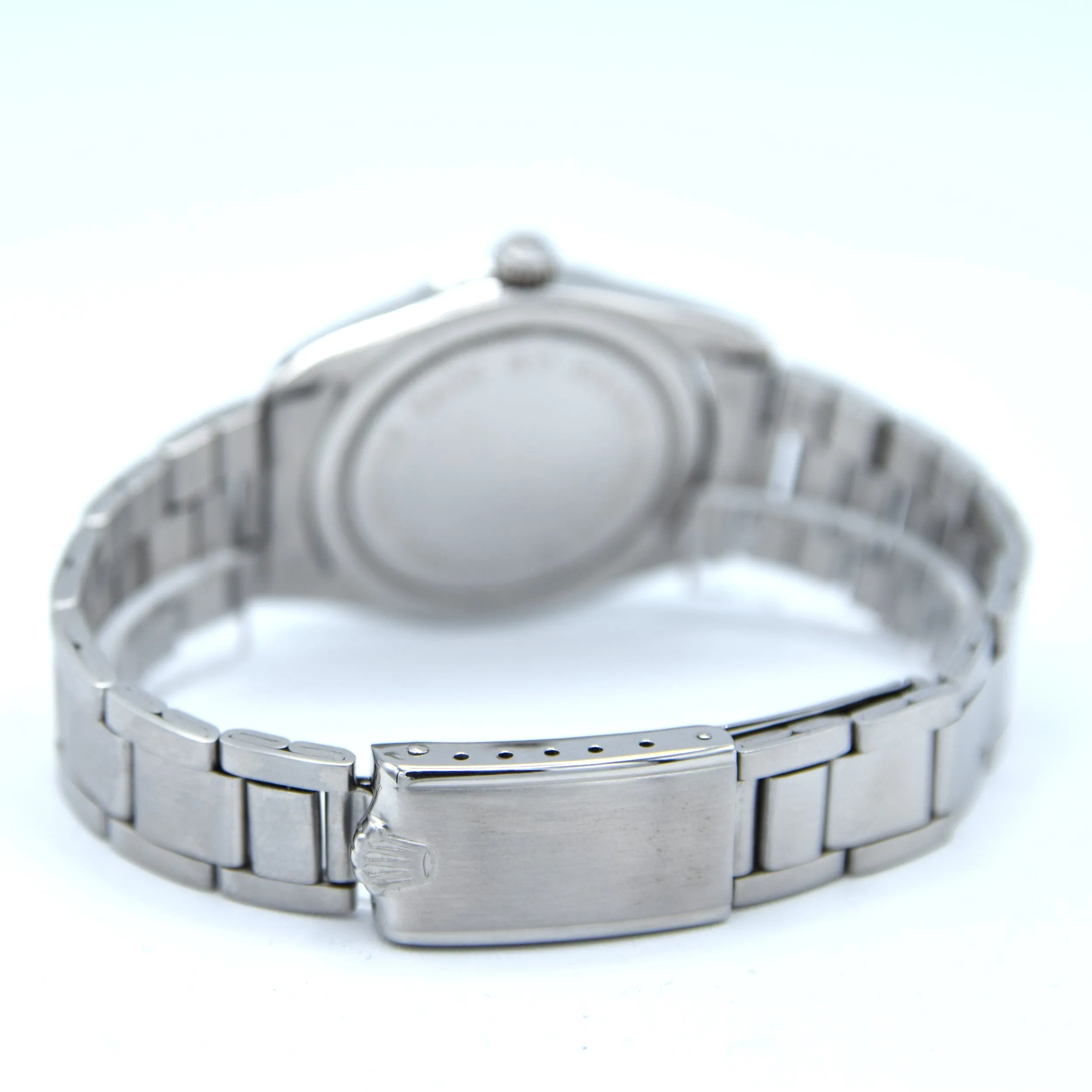 1965 Tudor Oysterdate Manual Wind Wristwatch Model 7962 with Silvered Dial on Bracelet