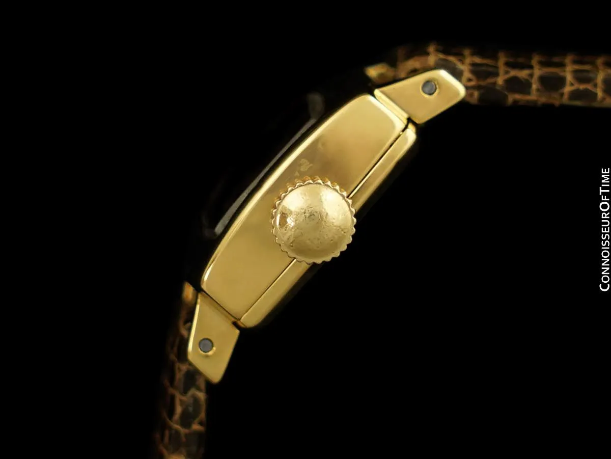 1966 Rolex Precision Pre-Cellini Vintage Ladies "TV" Shaped Watch, Ref. 2629 - 18K Gold