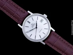1976 Omega Geneve Vintage Mens Automatic Stainless Steel Watch - Papers