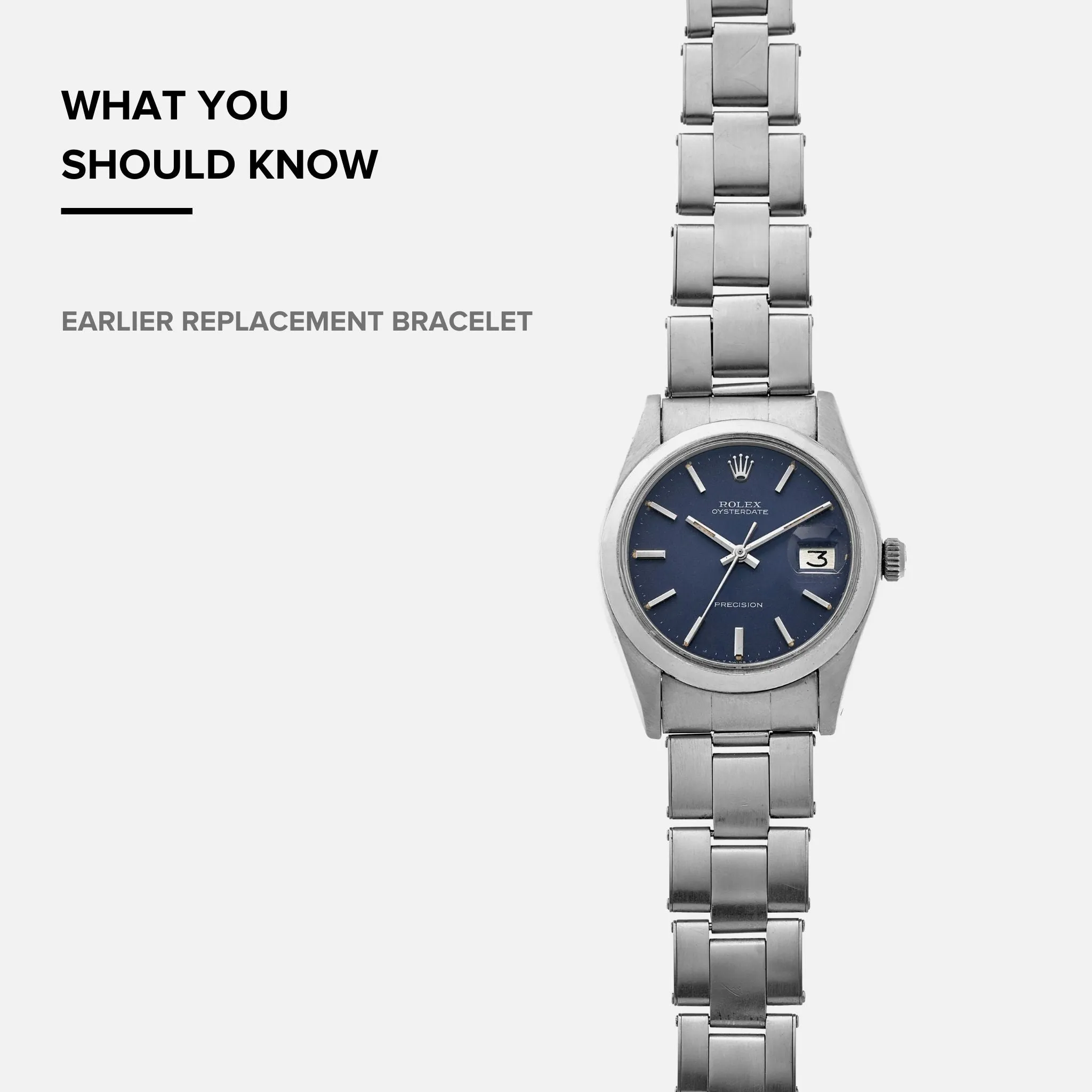 1978 Rolex Oysterdate Precision Ref. 6694 With Blue Dial