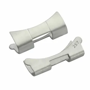 2 PC 257  END PIECE LINK FOR ROLEX 7835 78350 OYSTER 19MM WATCH BAND STAINLESS S