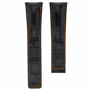 20/16MM LEATHER WATCH BAND STRAP FOR TAG HEUER MONZA DEPLOYMENT CLASP BLACK OS
