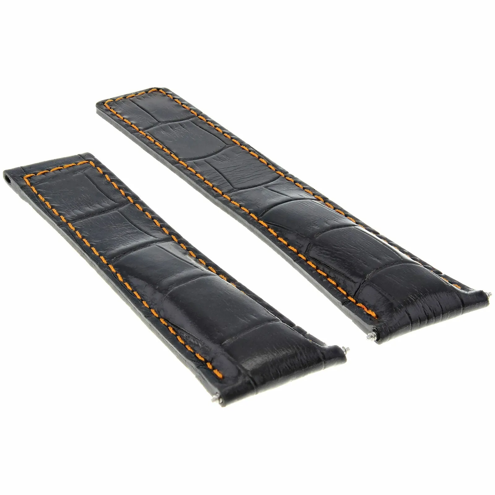 20/16MM LEATHER WATCH BAND STRAP FOR TAG HEUER MONZA DEPLOYMENT CLASP BLACK OS