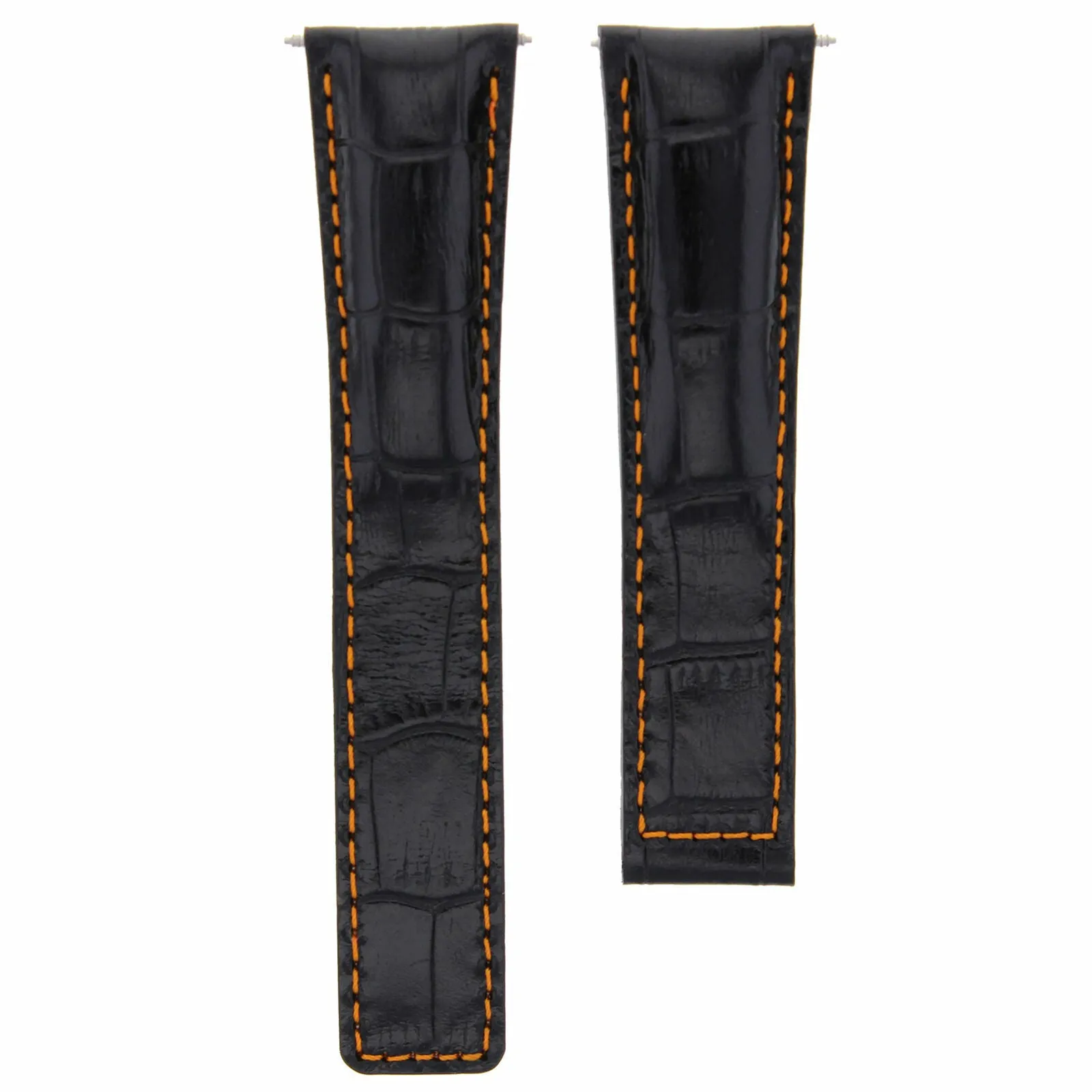 20/16MM LEATHER WATCH BAND STRAP FOR TAG HEUER MONZA DEPLOYMENT CLASP BLACK OS