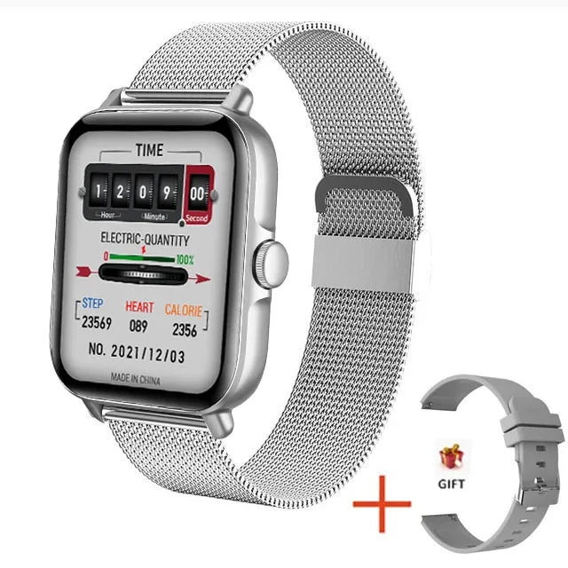 2022 New Bluetooth Answer Call Smart Watch Men Full Touch Dial Call Fitness Tracker IP67 Waterproof Smartwatch men women  Box