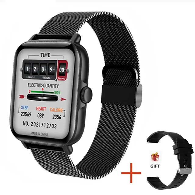 2022 New Bluetooth Answer Call Smart Watch Men Full Touch Dial Call Fitness Tracker IP67 Waterproof Smartwatch men women  Box