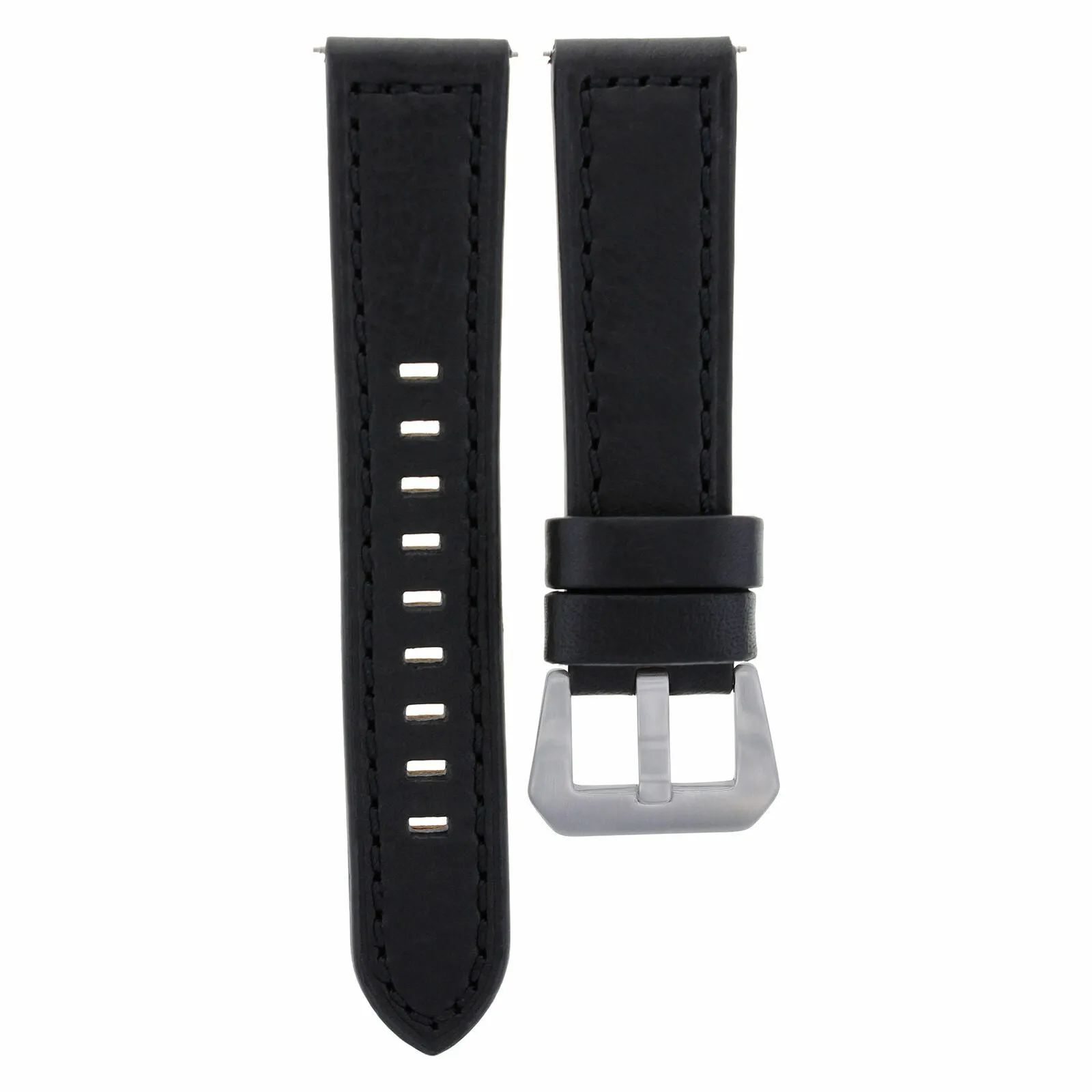 20MM COW LEATHER WATCH BAND STRAP FOR BREITLING WATCH PILOT COLT AVENGER  BLACK