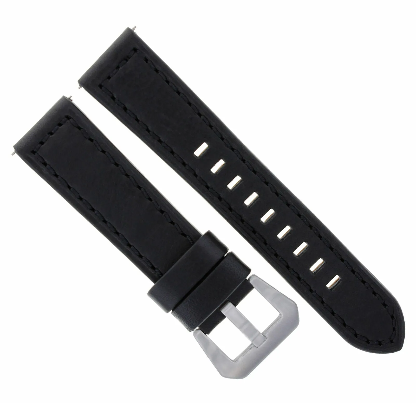 20MM COW LEATHER WATCH BAND STRAP FOR BREITLING WATCH PILOT COLT AVENGER  BLACK