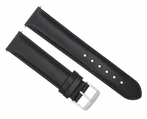 20MM GENUINE SMOOTH  LEATHER WATCH BAND STRAP FOR 40MM PANERAI MARINA BLACK