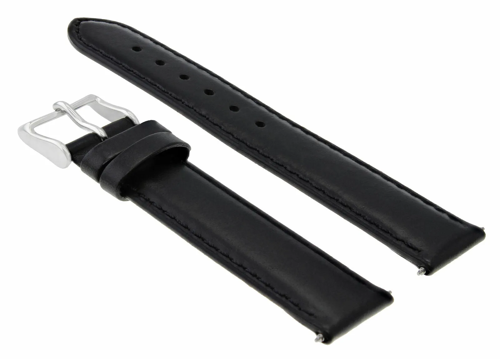 20MM GENUINE SMOOTH  LEATHER WATCH BAND STRAP FOR 40MM PANERAI MARINA BLACK