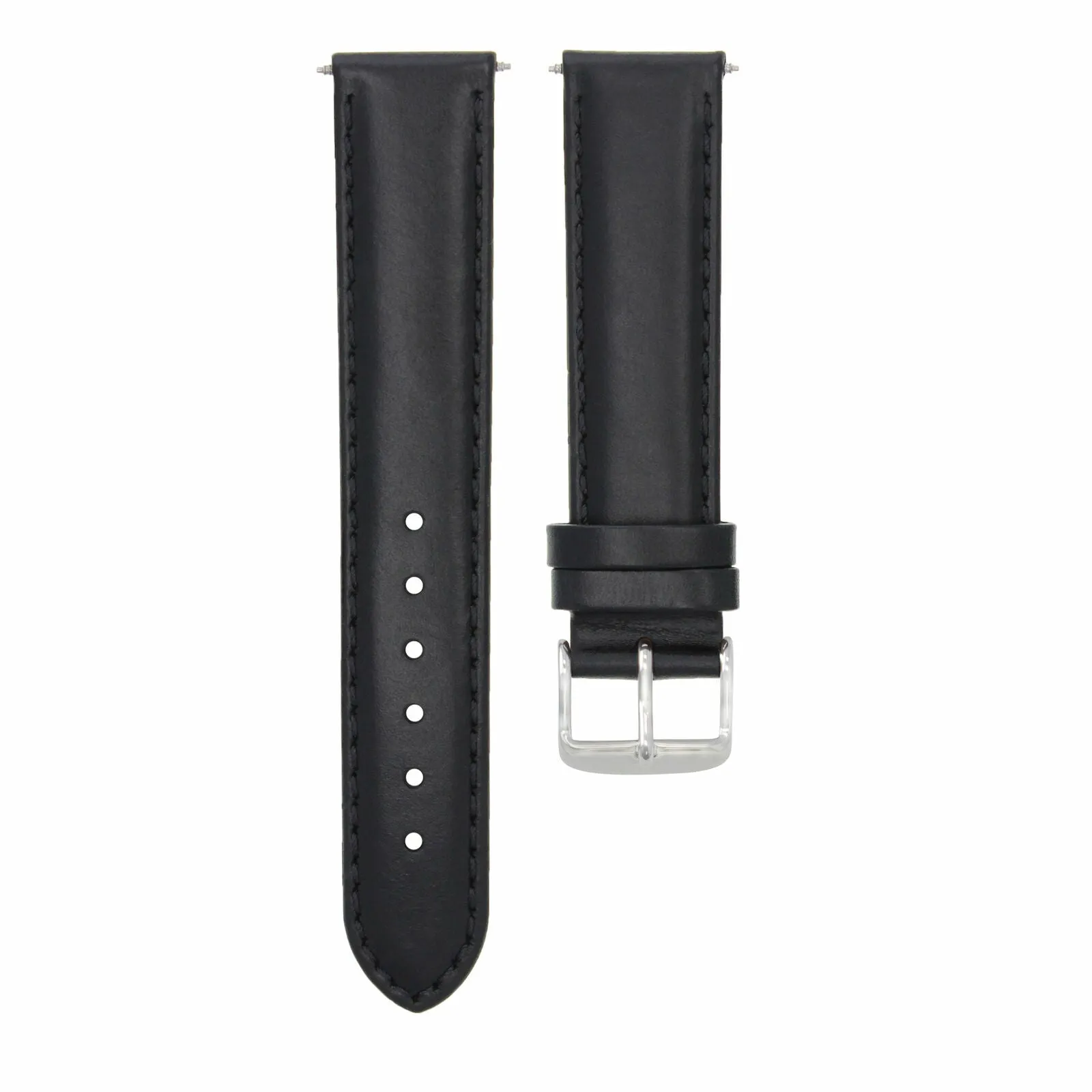 20MM GENUINE SMOOTH  LEATHER WATCH BAND STRAP FOR 40MM PANERAI MARINA BLACK