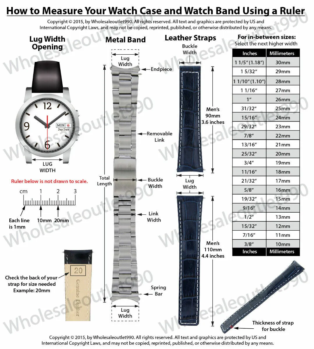 22MM LEATHER BAND WATCH STRAP FOR 46MM BREITLING NAVITIMER A24322 GMT BLACK OS