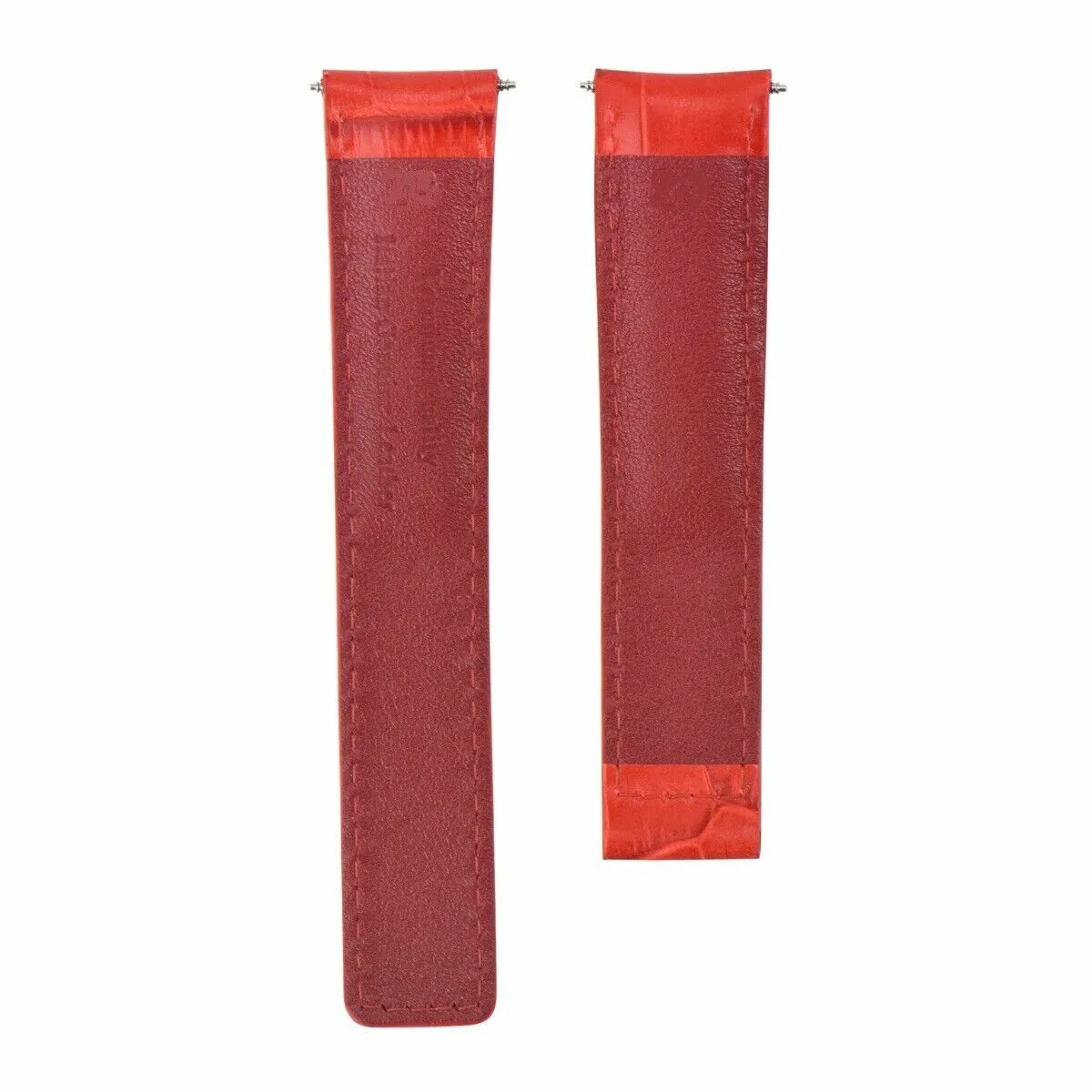22MM LEATHER WATCH BAND STRAP FOR TAG HEUER CARERRA MONACO TWINTIME FORMULA  RED