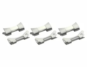 3 SET END LINK PIECE 455B  FOR OYSTER WATCH BAND 20MM ROLEX WATCH SHINY/CENTER