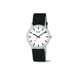3651-01 - Unisex Titanium Black Dress Watch