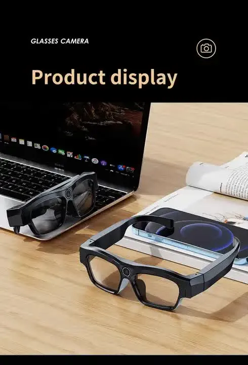 4K Smart Bluetooth Glasses with Camera | 16GB Storage | Multifunctional Dash Cam & Live Streaming Glasses