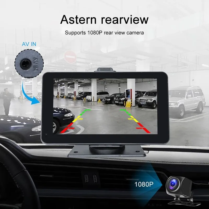 7 Wireless Carplay Car Navigator with Smart Driving Recorder