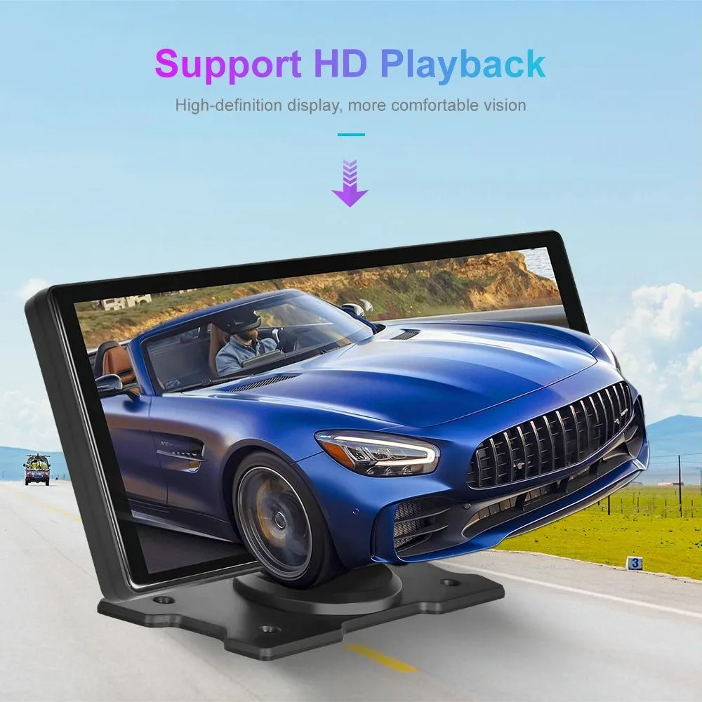 9.3 Hd Wired Smart Player With Wireless Carplay - Split-Screen Display Black