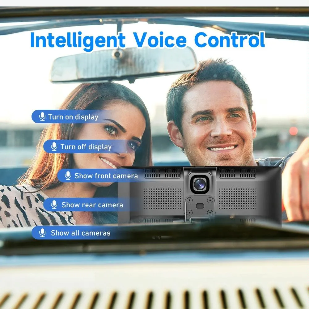 9.3 Hd Wired Smart Player With Wireless Carplay - Split-Screen Display Black