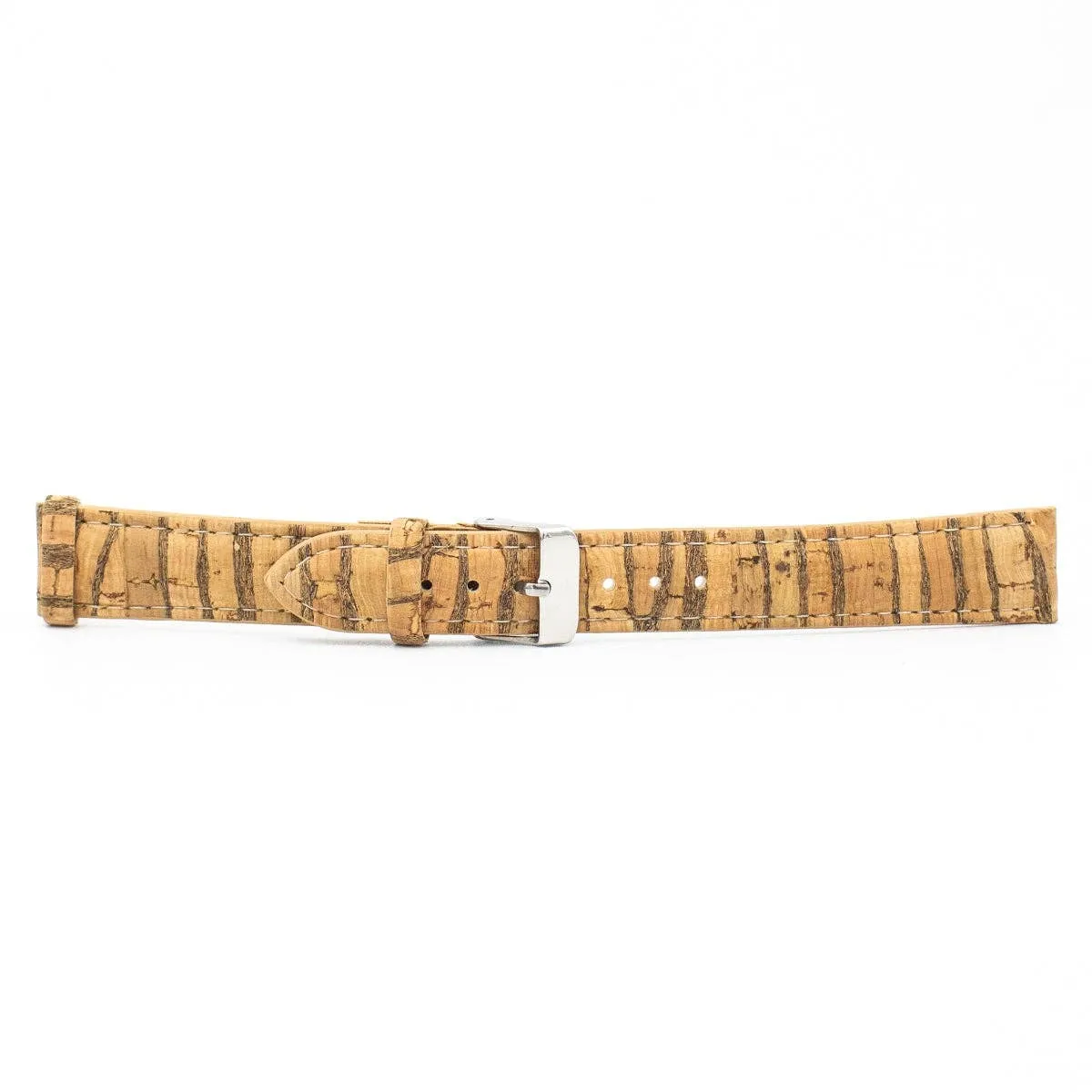 Add a Touch of Natural Flair: 18mm Striped Cork Watch Strap