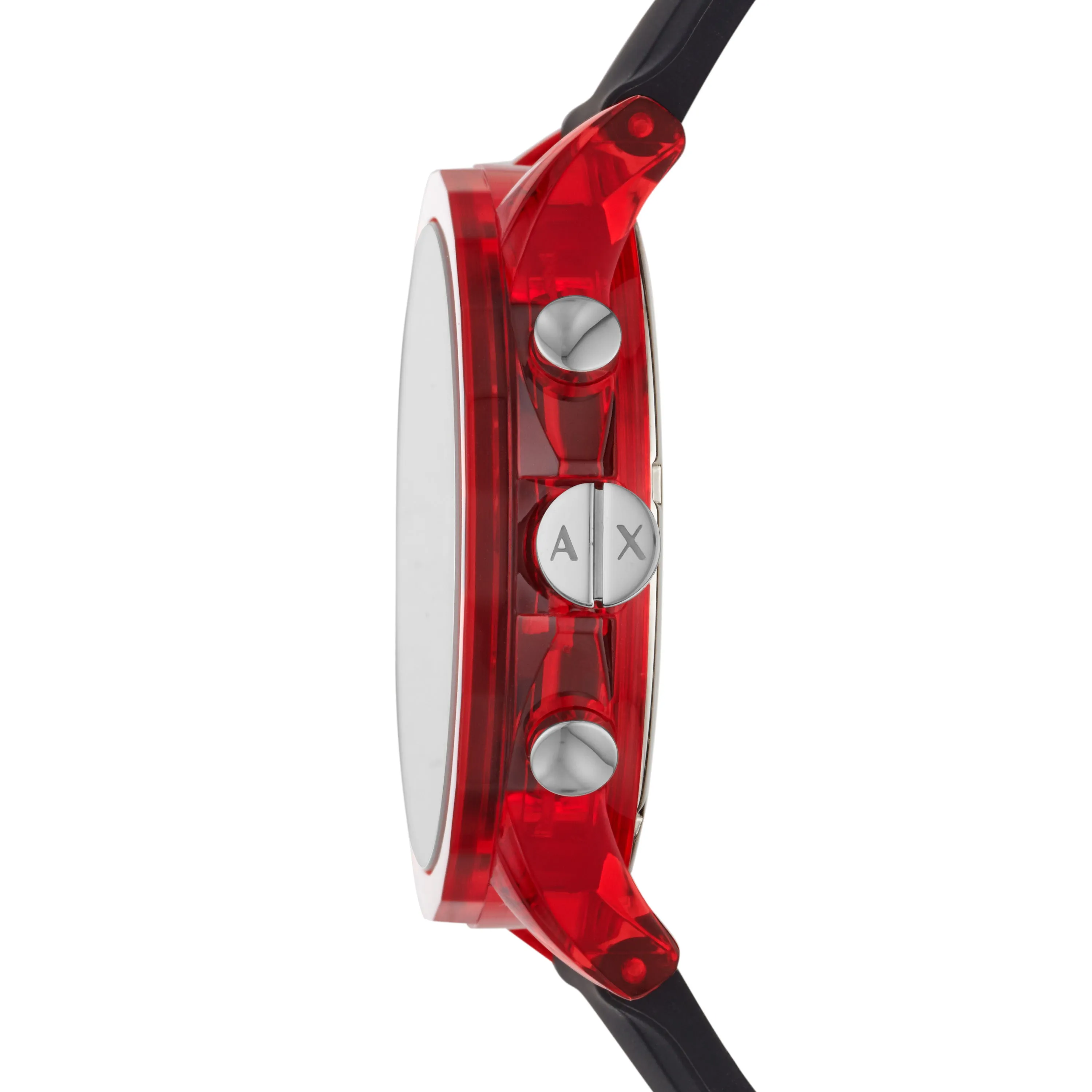Armani Exchange Outerbanks Red Silicon Strap Men's Watch AX1338