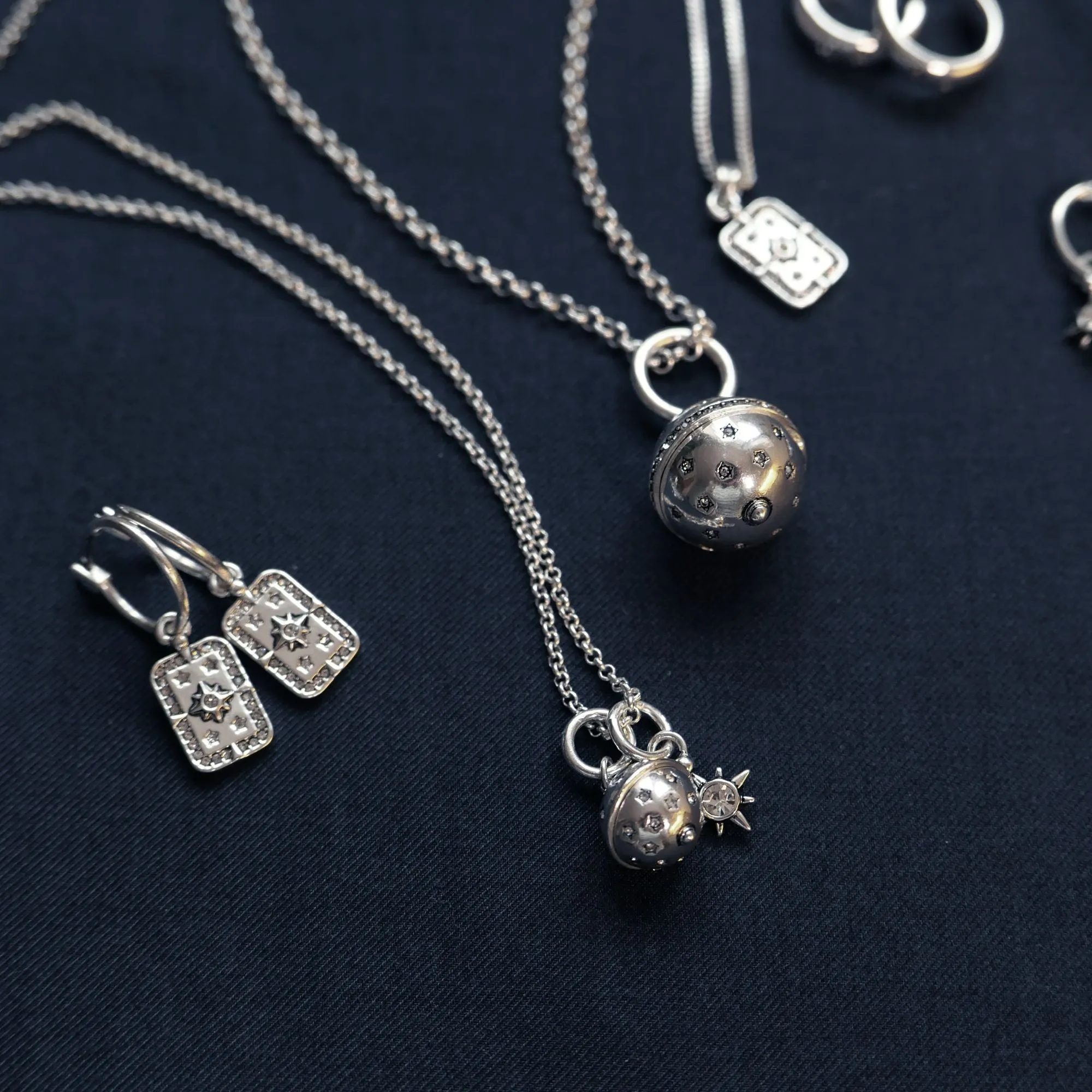 Astro Silver Necklace 85cm   Extn