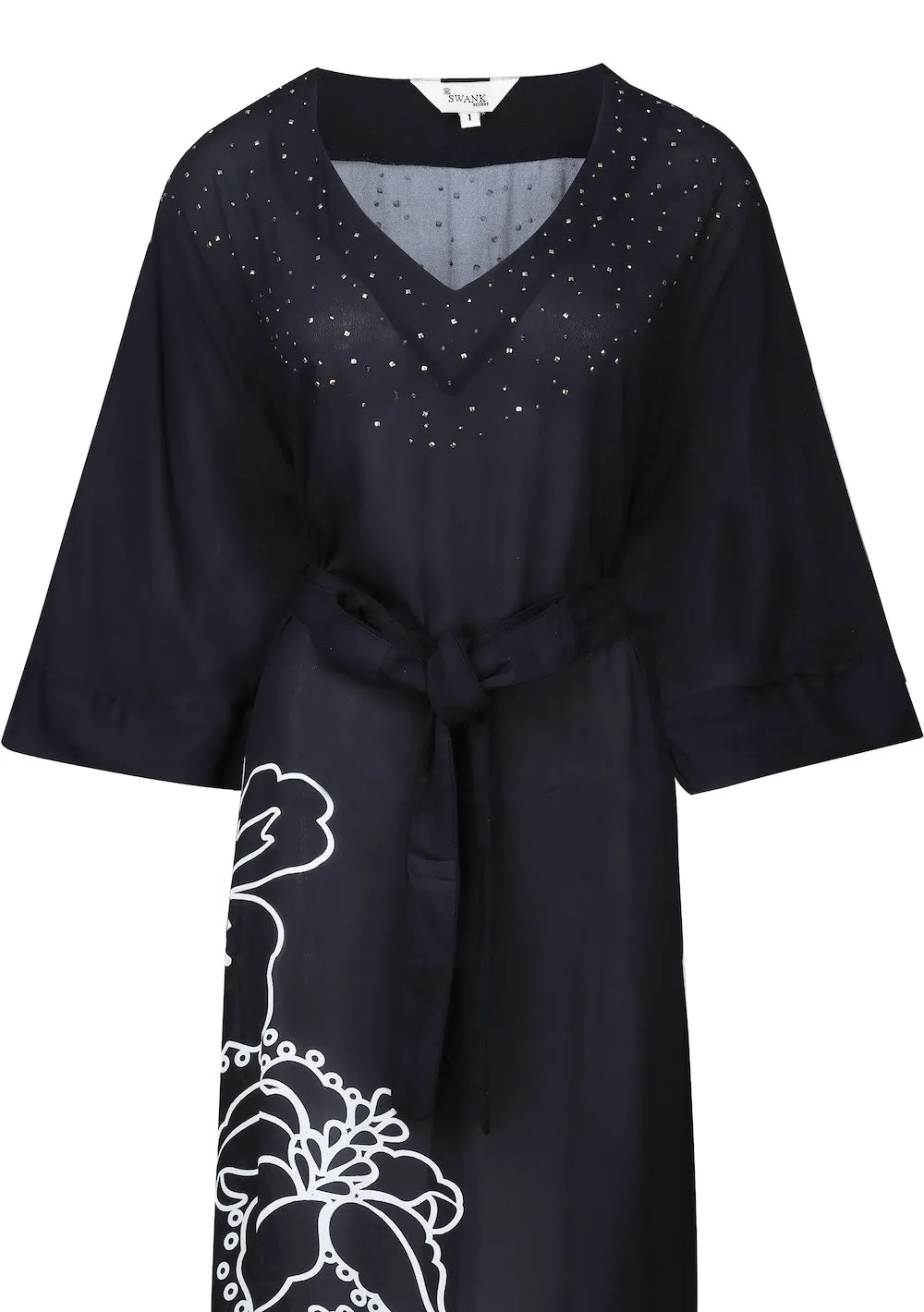 AVANTI - MIDI DRESS WITH SHORT SLEEVE