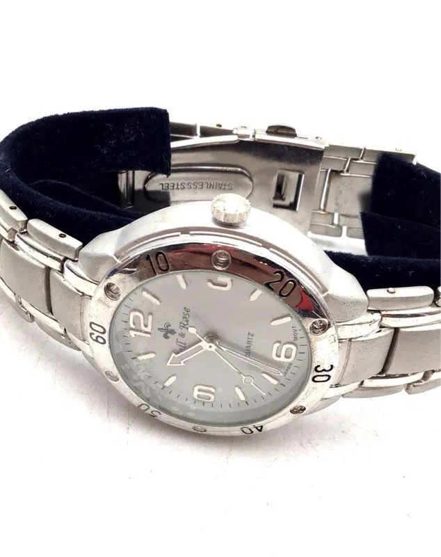 Bell & Rose Watch, Pen, Card Holder Box Gift Set