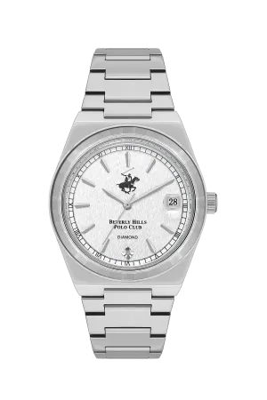 BEVERLY HILLS POLO CLUB Women's White Dial Analog Watch – BP3562C.330