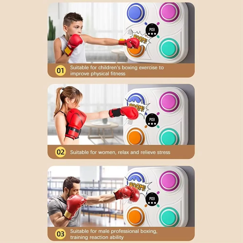 Bluetooth Music Display Boxing Target Toy For Children - Digital & Smart