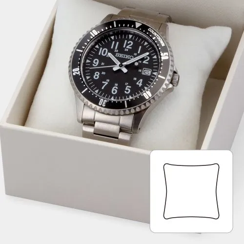 Box for watches, bracelets and bangles with cushions, leather-like paper GT series, 6 pieces, GT-40-W