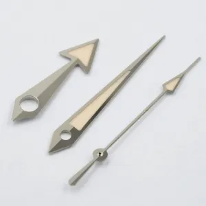 Broad Arrow Hands - Old Radium - Polished Silver
