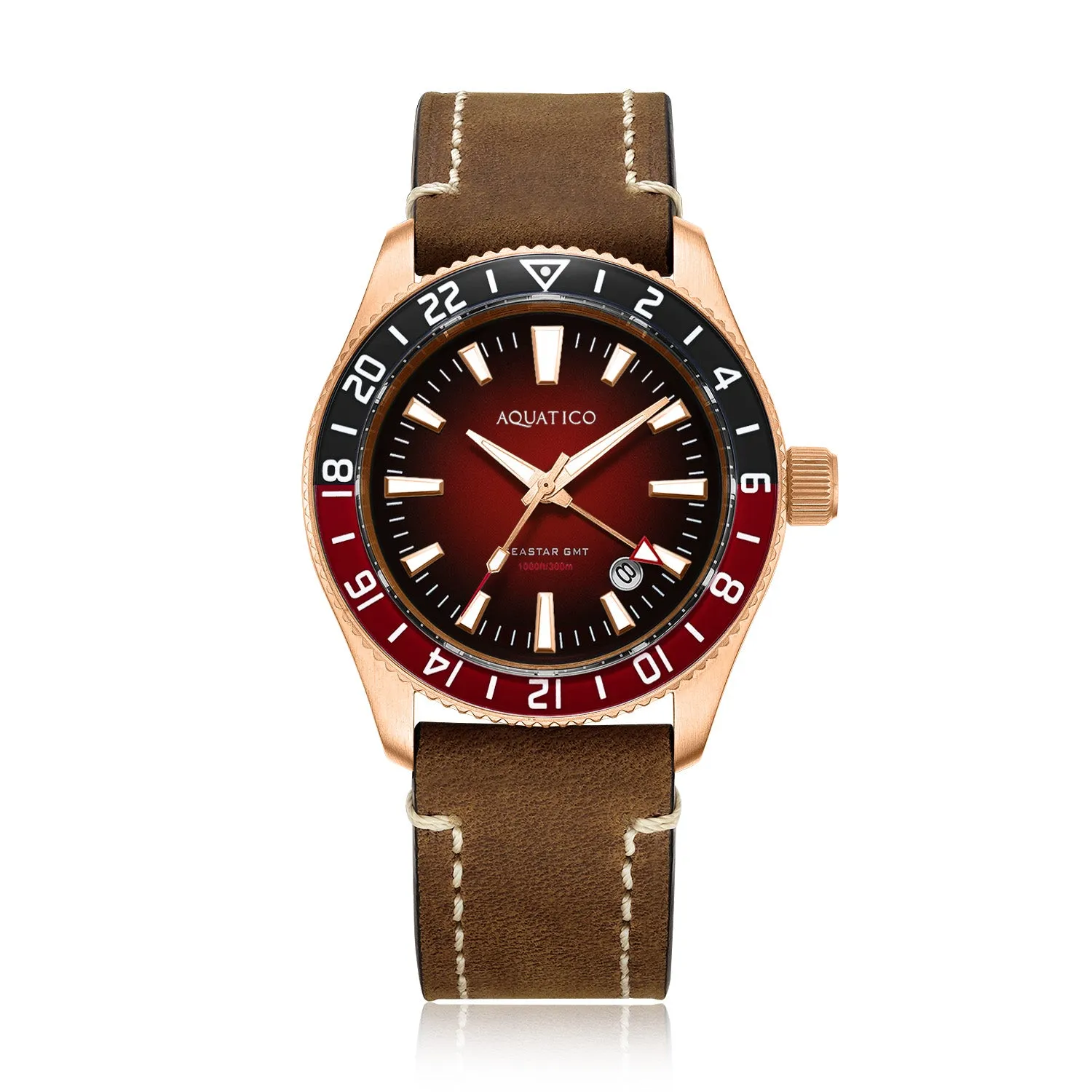 Bronze Sea Star GMT Red Dial Red and Black Bezel Inlay