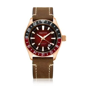 Bronze Sea Star GMT Red Dial Red and Black Bezel Inlay