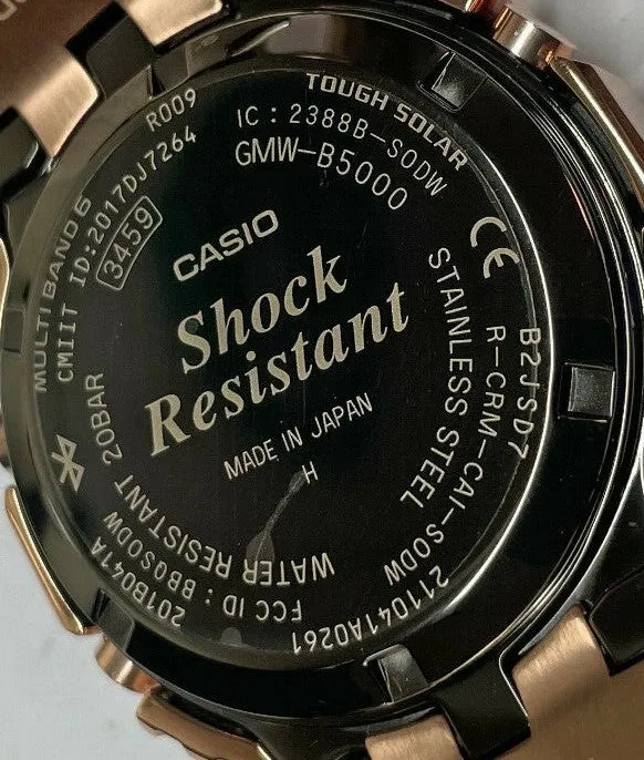 Casio G-Shock GMWB5000GD-4 Bluetooth Multi-Band 6 Tough Solar Mens Watch....43mm