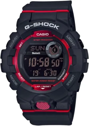 Casio G-Shock Move GBD800-1 | Black Sport Watch | Shock Resistant | 200M WR | Step Counter | Bluetooth Connectivity | Training Features