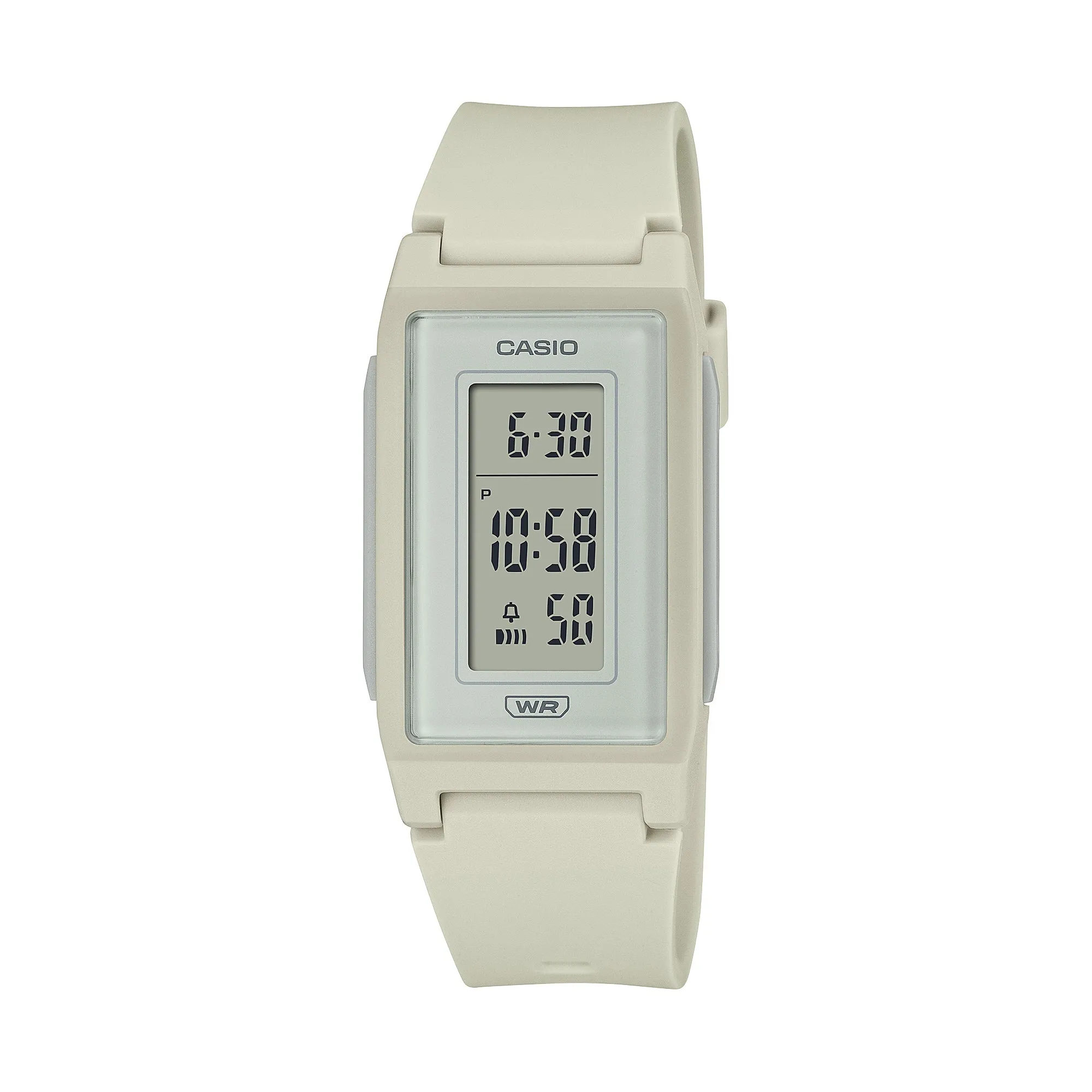 Casio Pop Series Eco-Friendly Digital Off White Resin Band Watch LF10WH-8D LF-10WH-8D LF-10WH-8