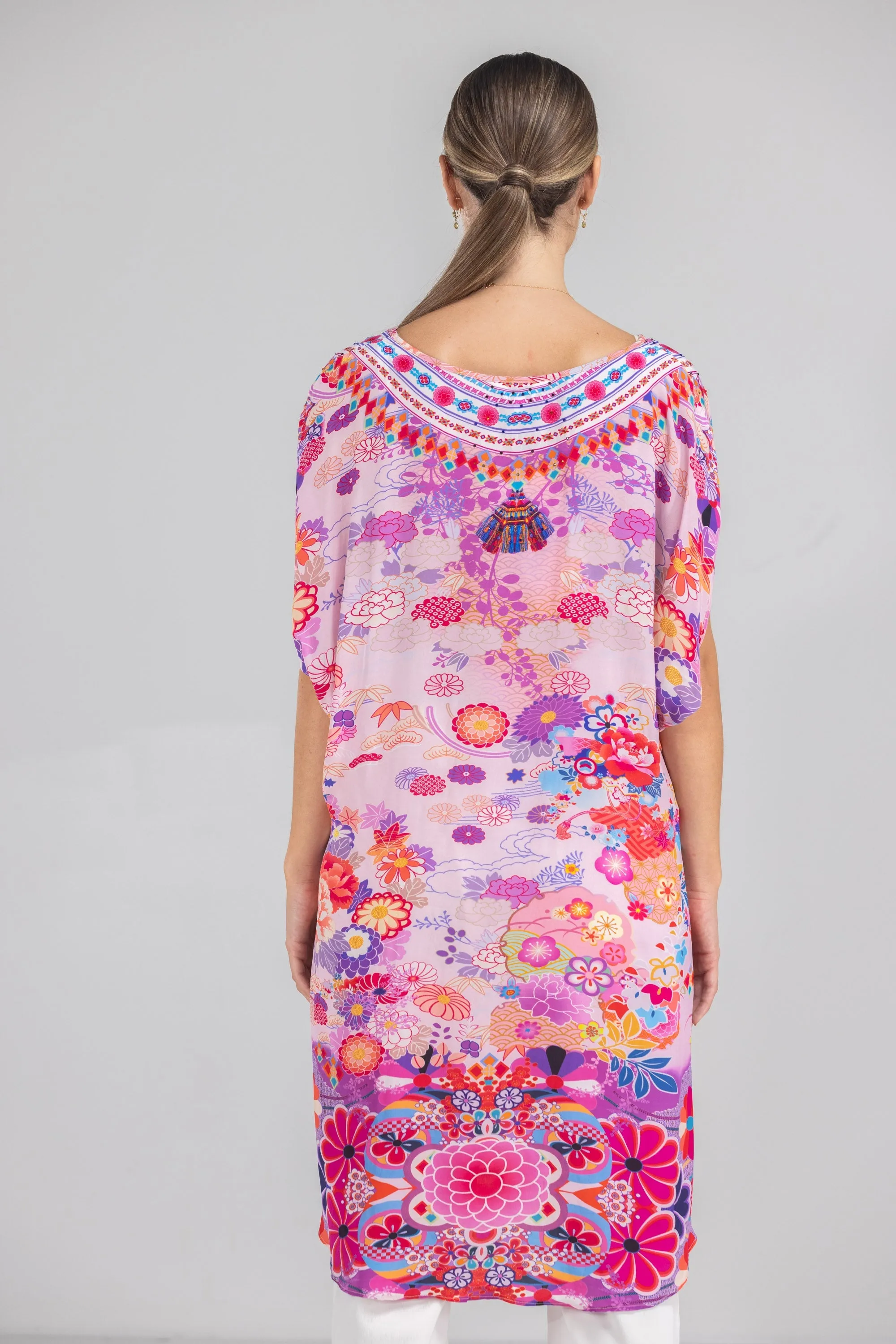 CHERRY BLOSSOM -  Kaftan Tunic (Longer Style)