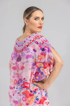 CHERRY BLOSSOM -  Kaftan Tunic (Longer Style) CHERRY BLOSSOM -  Kaftan Tunic (Longer Style)