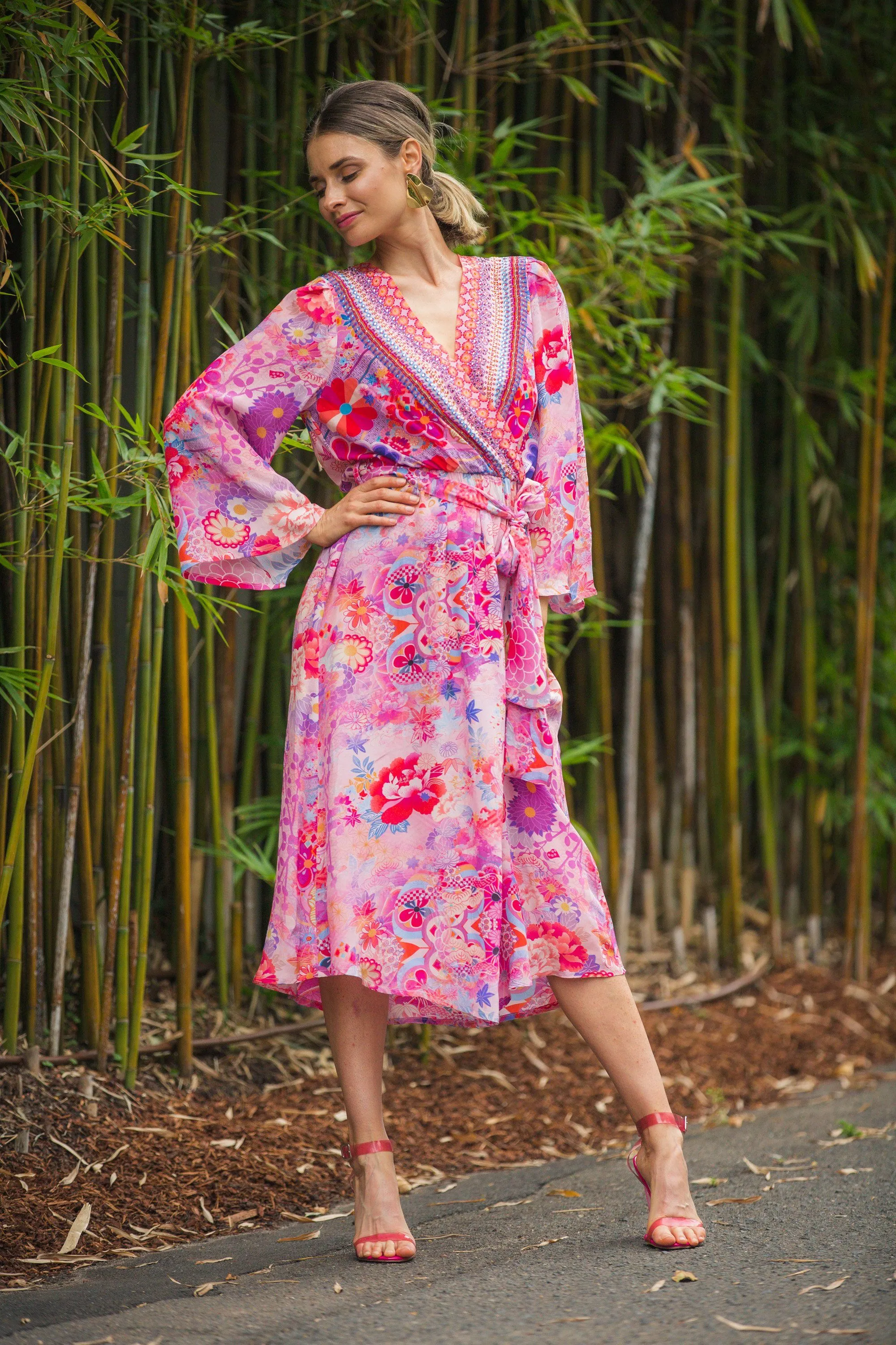 CHERRY BLOSSOM - KIMONO DRESS