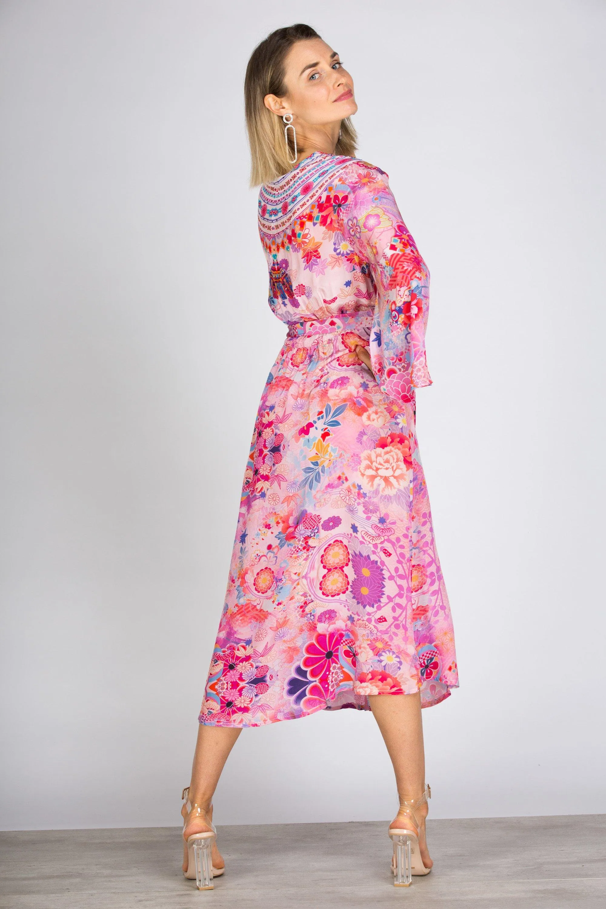 CHERRY BLOSSOM - KIMONO DRESS