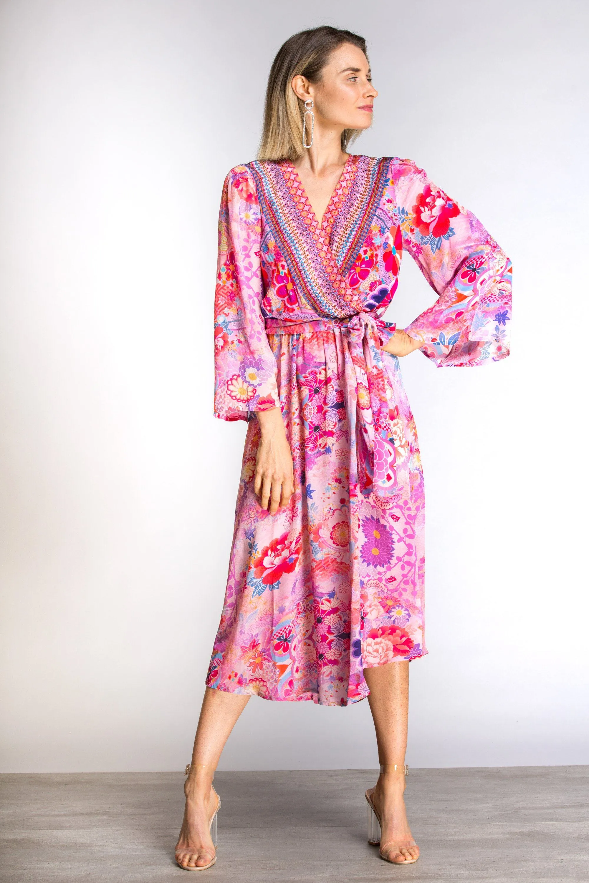 CHERRY BLOSSOM - KIMONO DRESS