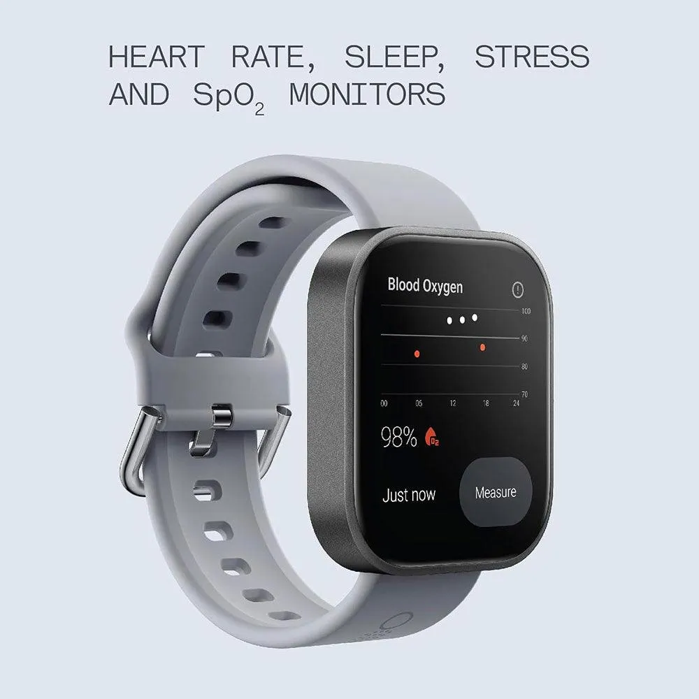CMF Watch Pro D395 Smart Watch (40mm - GPS) Silver Aluminum Case With Light Gray Silicone Strap