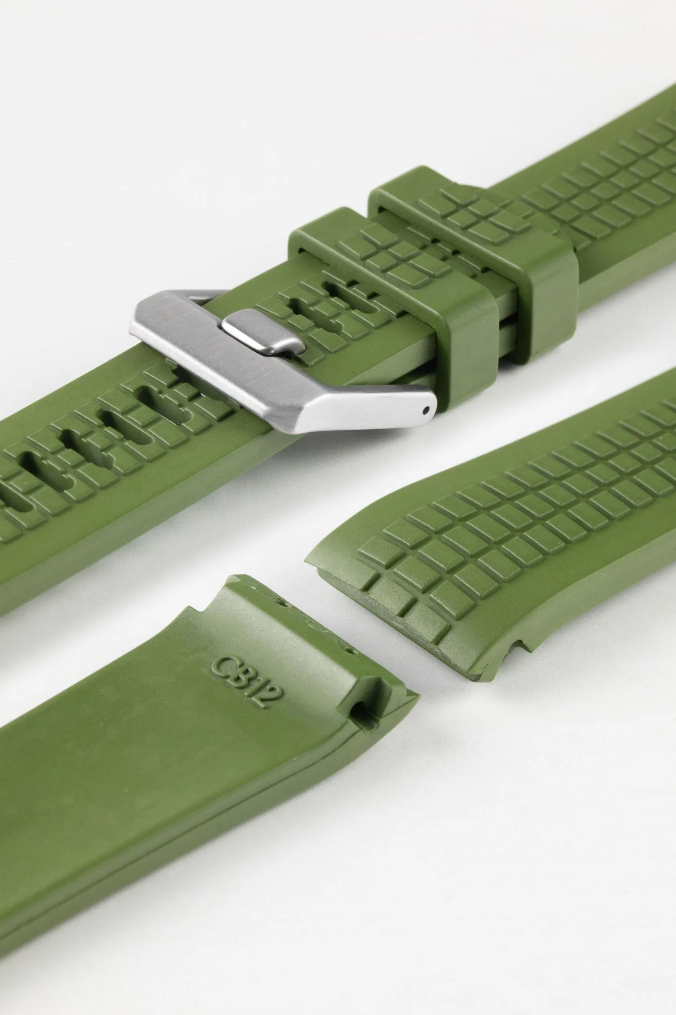 CRAFTER BLUE CB12 'Aquanaut' Rubber Watch Strap for Seiko Turtle – GREEN