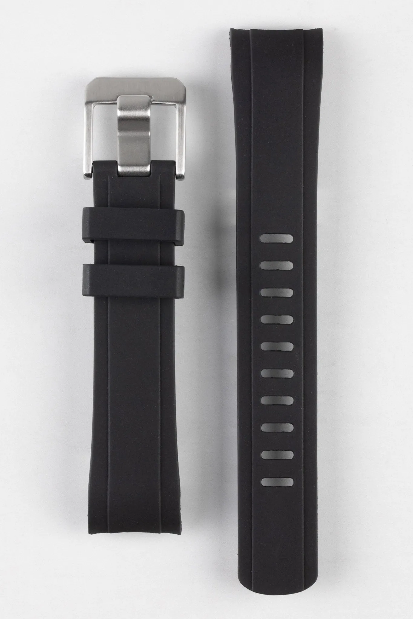 CRAFTER BLUE RX01 Rubber Watch Strap for Rolex Watches – BLACK