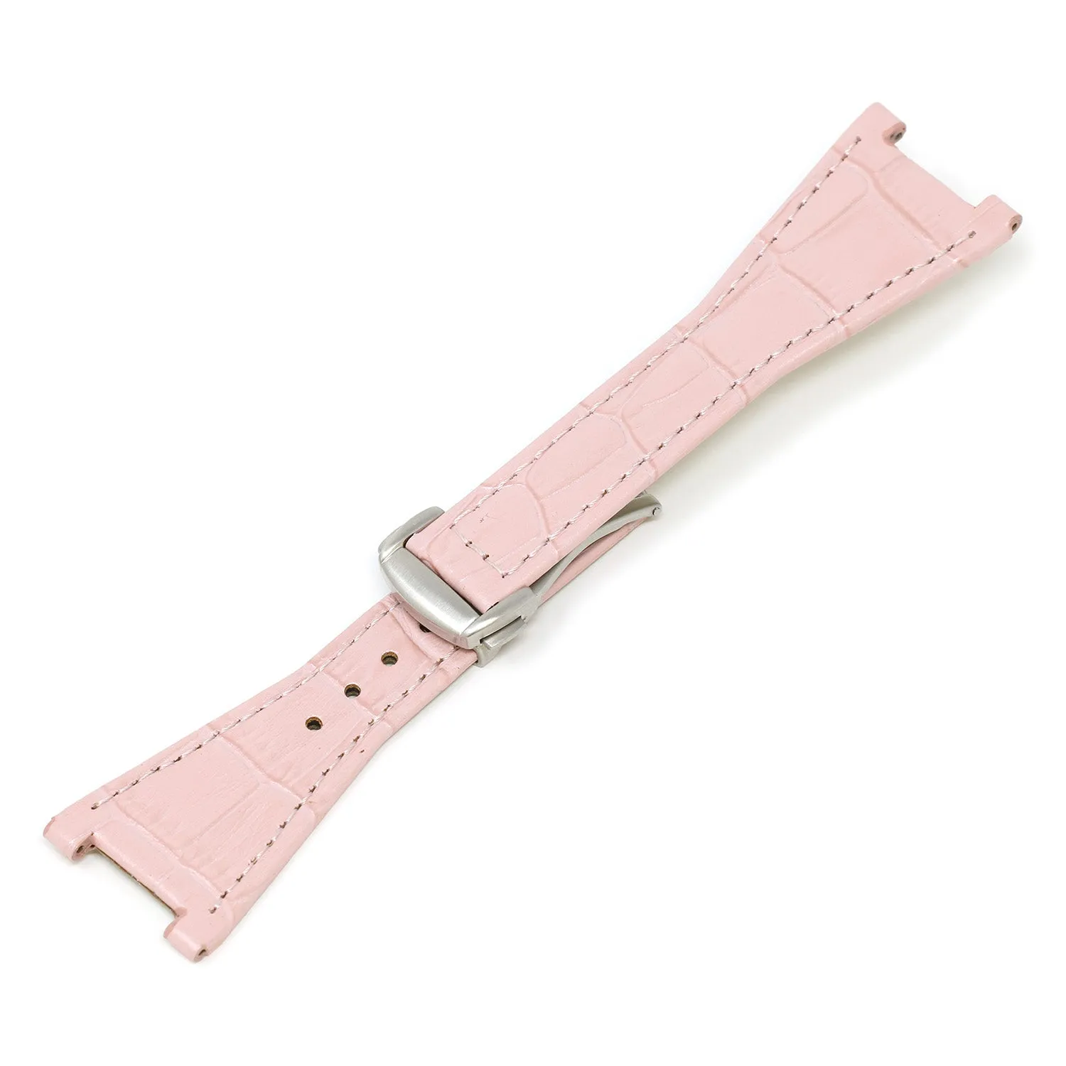Croc Embossed Strap for Omega Constellation Quadra
