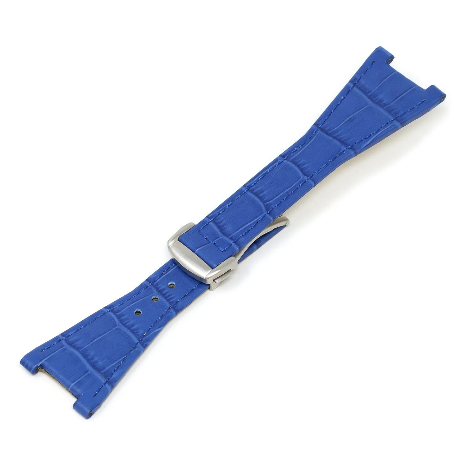 Croc Embossed Strap for Omega Constellation Quadra